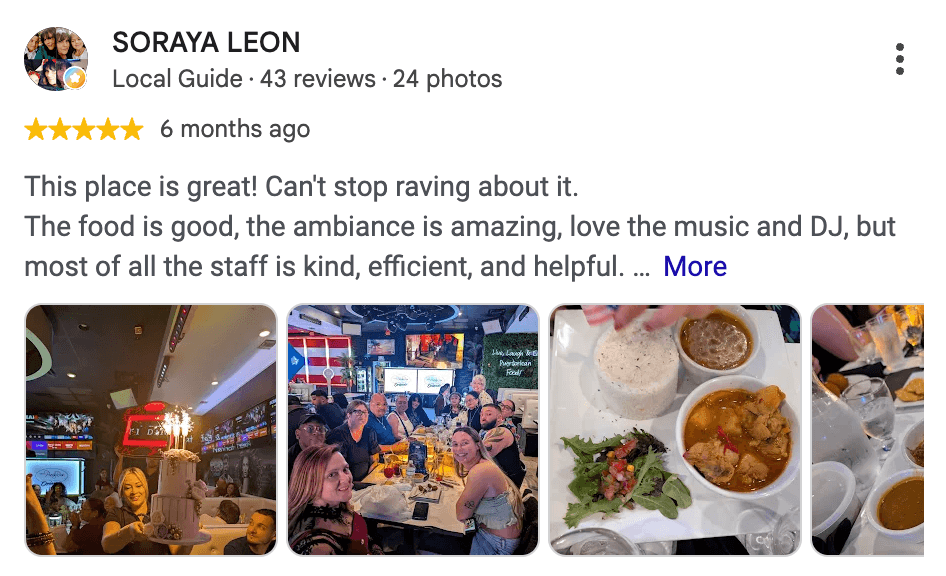 Five-star Made in Puerto Rico Orlando review by Soraya Leon with guest and food photos