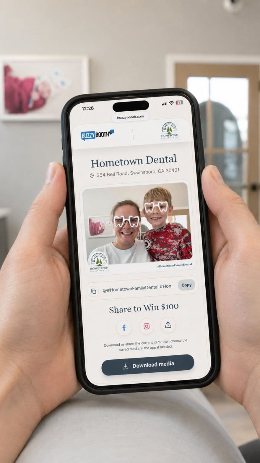 A Hometown Dental patient photo ready to share