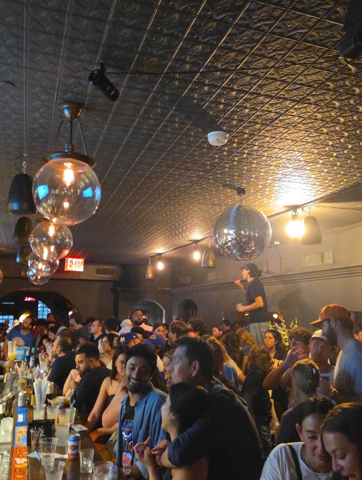 A packed room at Brandy's on World Cup opening day
