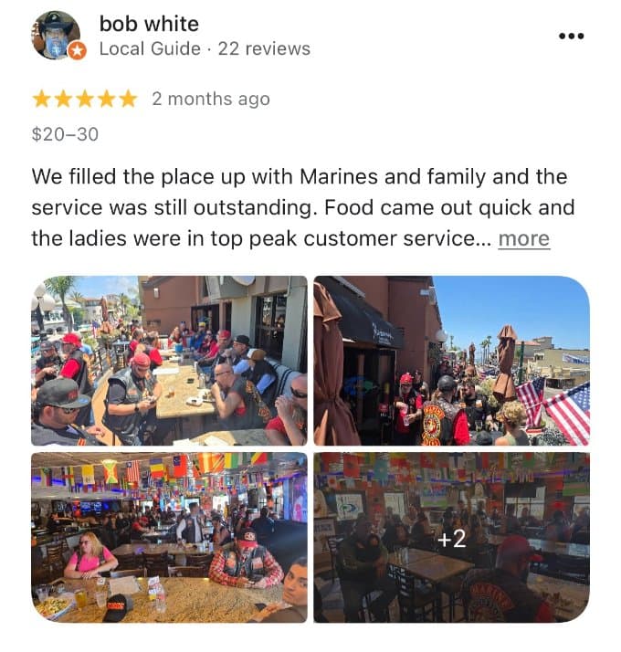 Five-star Google guest review 1