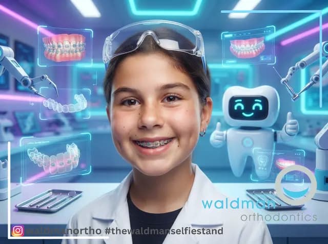 An AI photo experience at Waldman Orthodontics