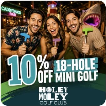 10% off 18-hole mini golf
