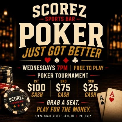 Scorez Sports Bar campaign artwork