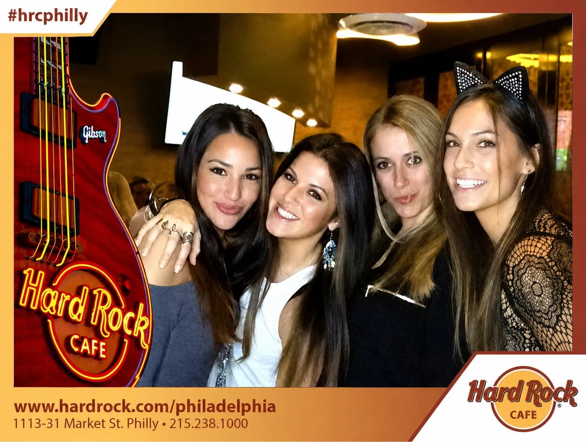 Branded BuzzyBooth photo from Hard Rock Cafe Philadelphia