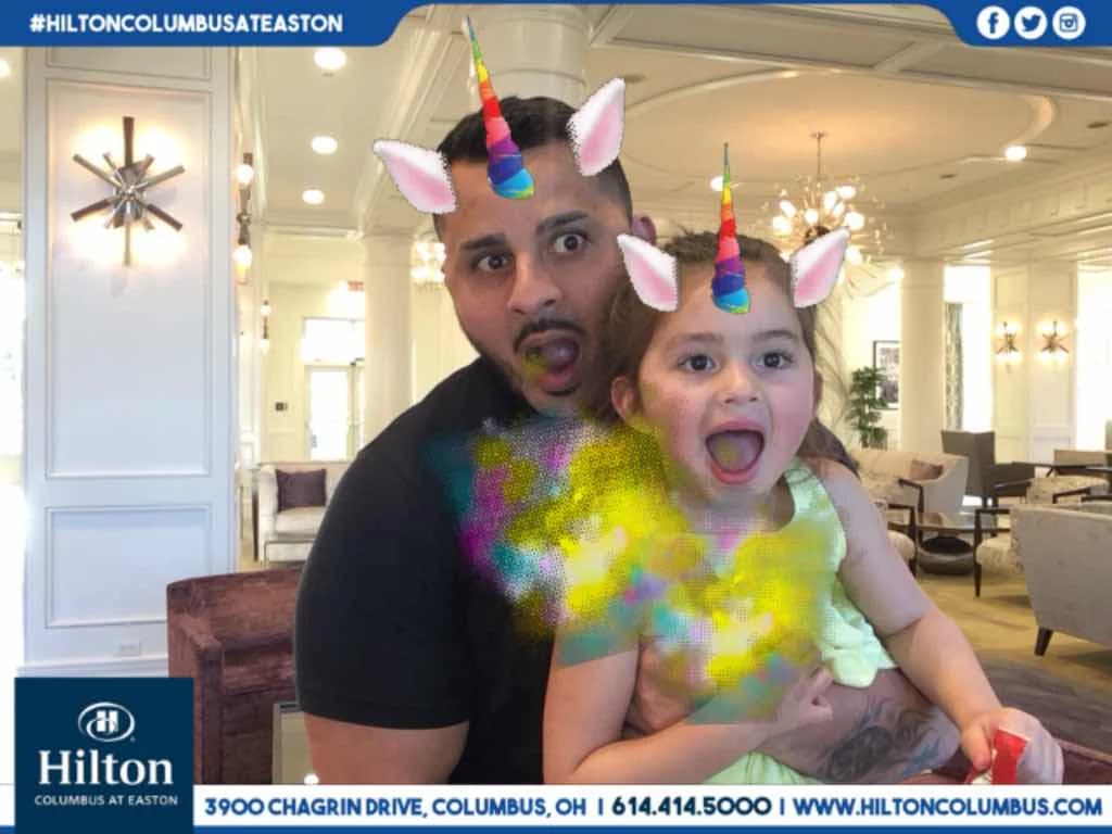 Branded BuzzyBooth photo from Hilton Columbus at Easton