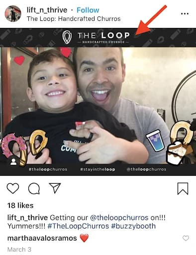 Guest Instagram post featuring The Loop 1