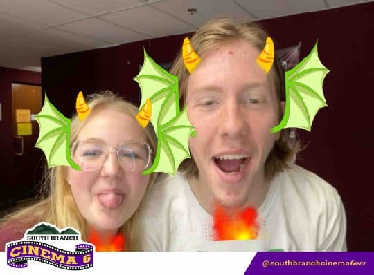 South Branch Cinema 6 guests with a fantasy photo filter