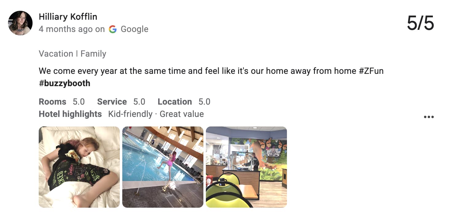 Five-star Splash Village review by Hillary Kofflin with photos from her family visit