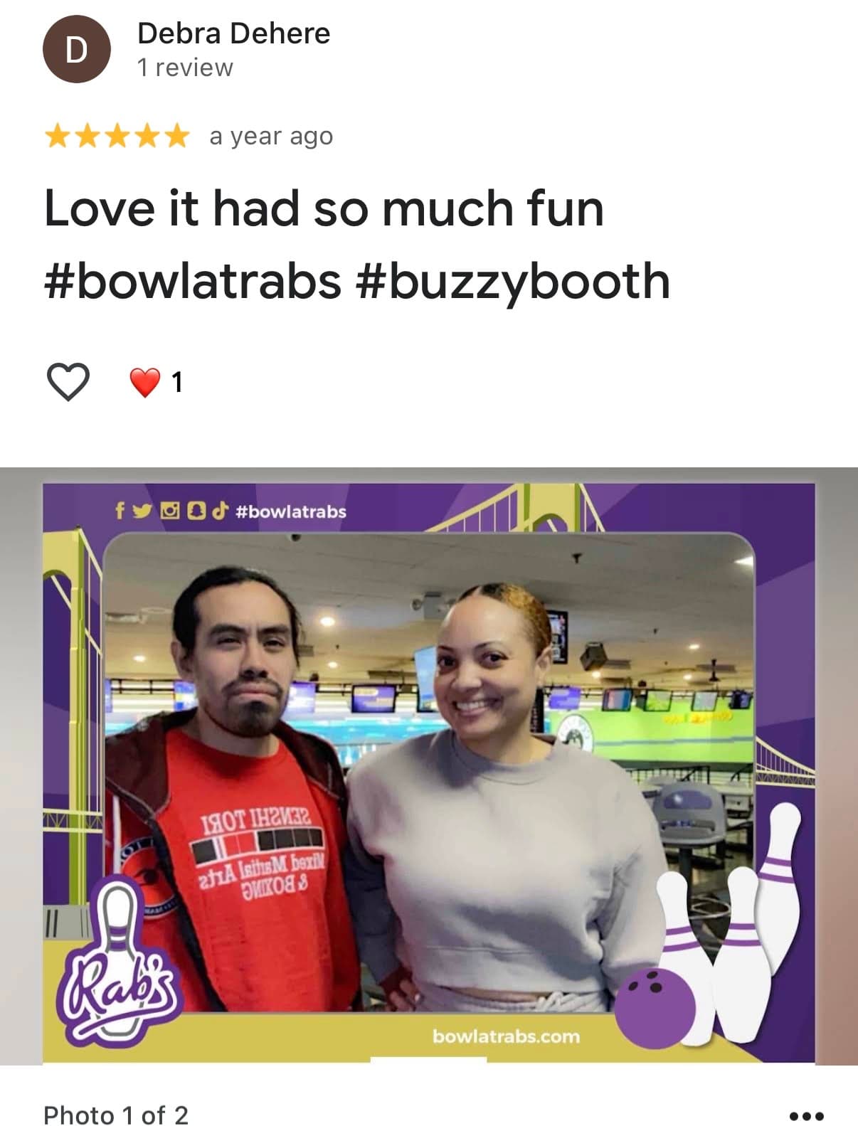Five-star reviews from Rab's Bowling guests 2